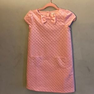 Janie and Jack quilted velvet dress, like new, worn once, size 12